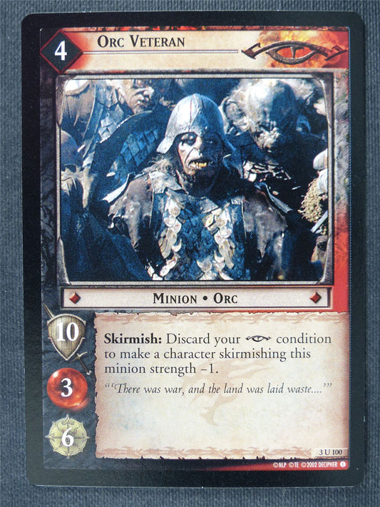 Orc Veteran 3 U 100 - LotR Cards #3I7