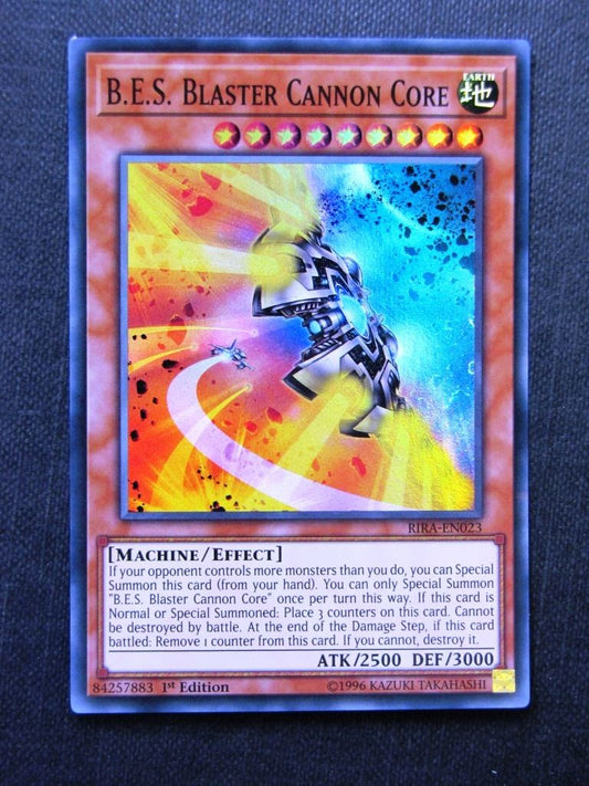 B.E.S. Blaster Cannon Core RIRA Super Rare - 1st ed - Yugioh Cards #1IQ