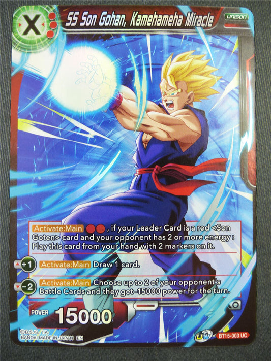 SS Son Gohan Kamehameha Miracle BT15 Foil - Dragon Bal Super Card #905