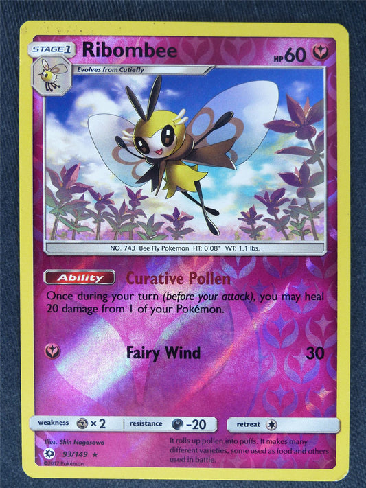 Ribombee 93/149 Reverse Holo - Pokemon Cards #4J