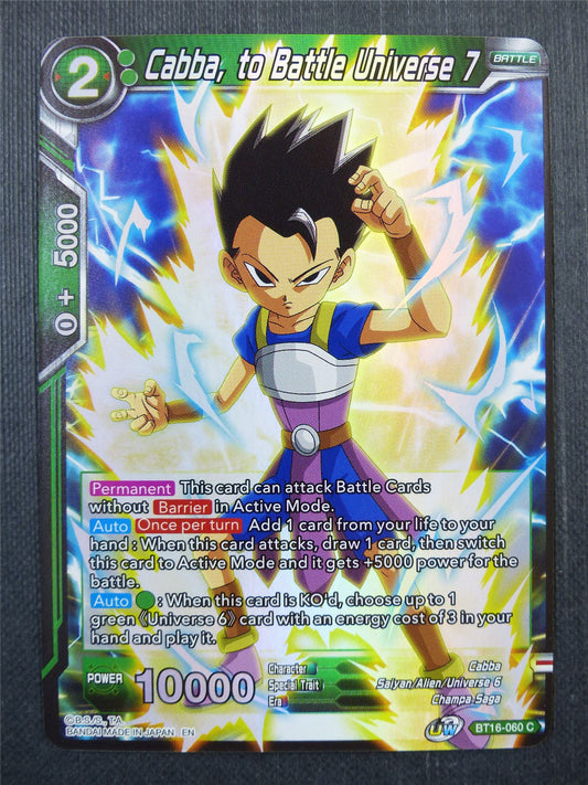 Cabba to Battle Universe 7 Foil - Dragon Ball Super Card #4A0