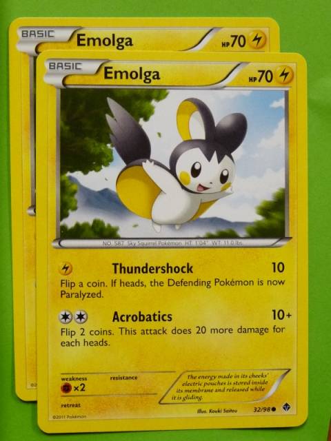 POKEMON B&W Emerging Powers x2 - EMOLGA 32/98