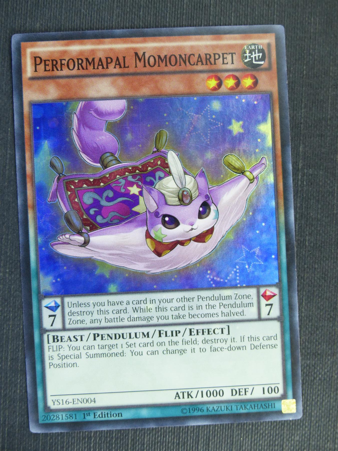 Performapal Momoncarpet YS16 Super Rare - 1st ed - Yugioh Cards #2RV