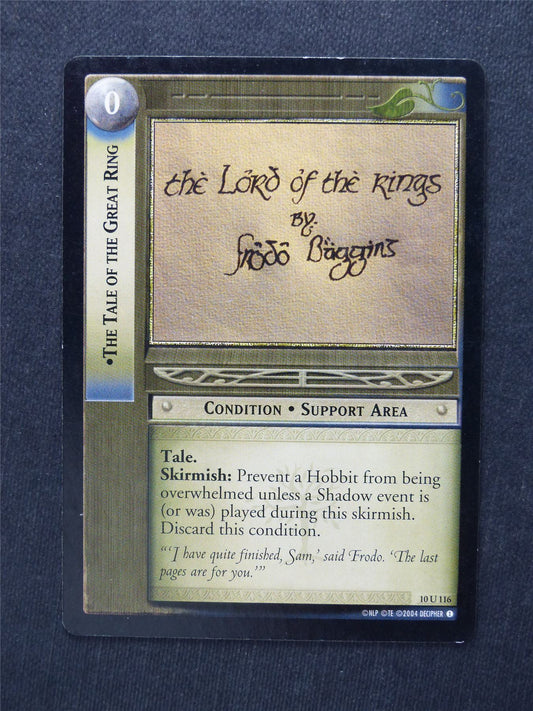 The Tale of the Great Ring 10 U 116 - LotR Cards #1P