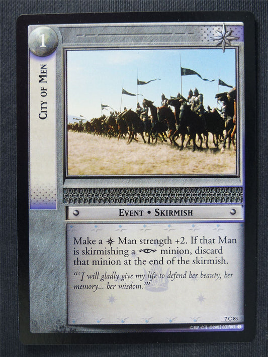 City of Men 7 C 83 - LotR Cards #3LL