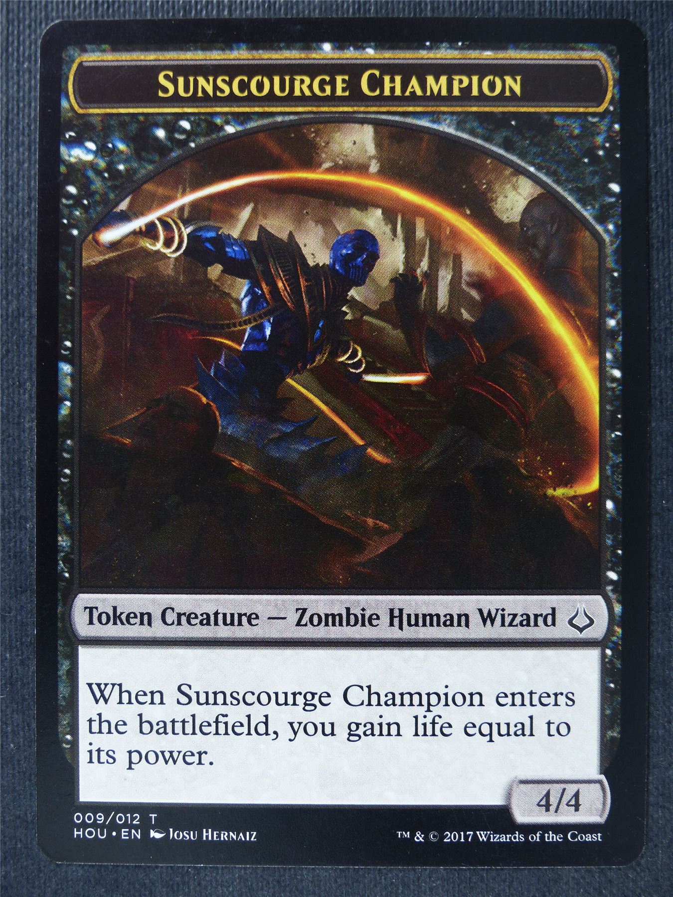 Sunscourge Champion Token - Mtg Card #1TD