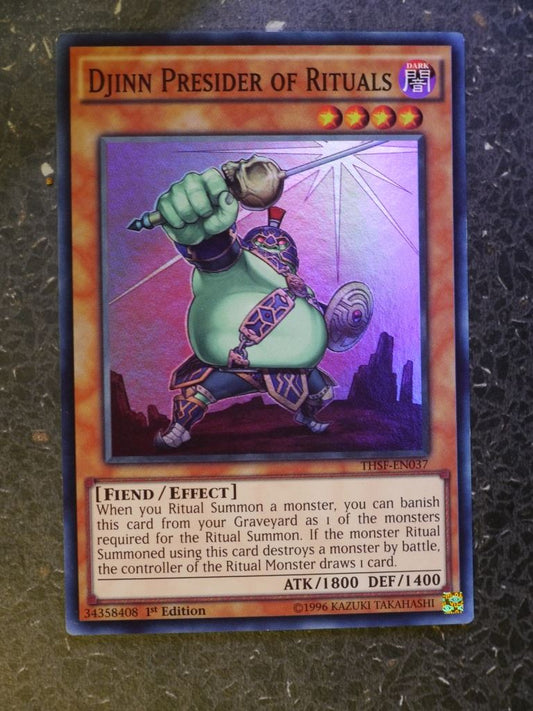 Yugioh Cards: DJINN PRESIDER OF RITUALS THSF SUPER RARE # 3B47