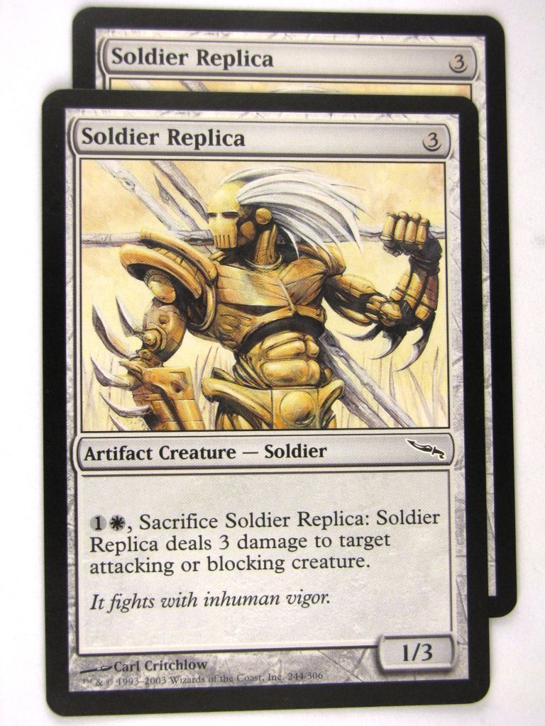 MTG Magic: the Gathering Cards: SOLDIER REPLICA x2: MRD