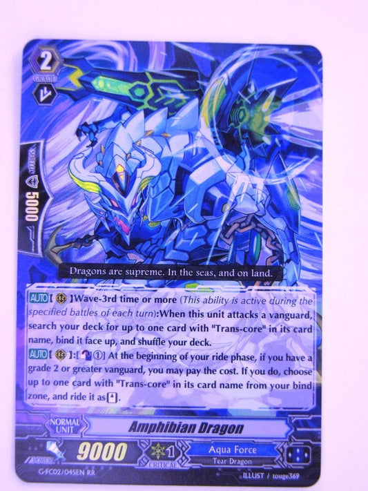 Vanguard Cards: AMPHIBIAN DRAGON G-FC02 RR # 4A63