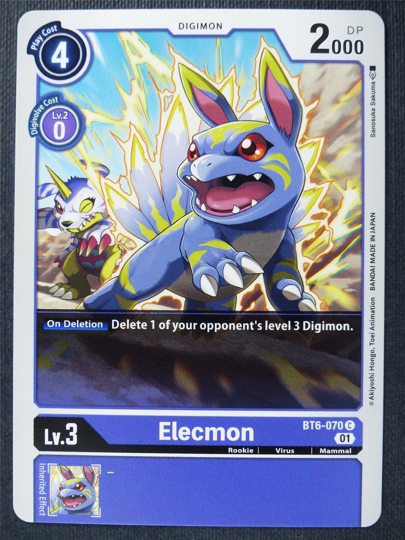 Elecmon BT6-070 C - Digimon Card #27L