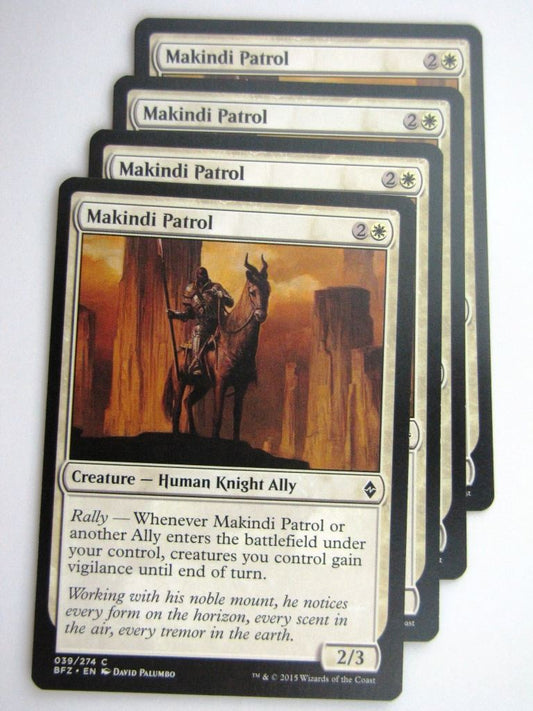 MTG Cards: BATTLE FOR ZENDIKAR: MAKINDI PATROL x4 # 37B26