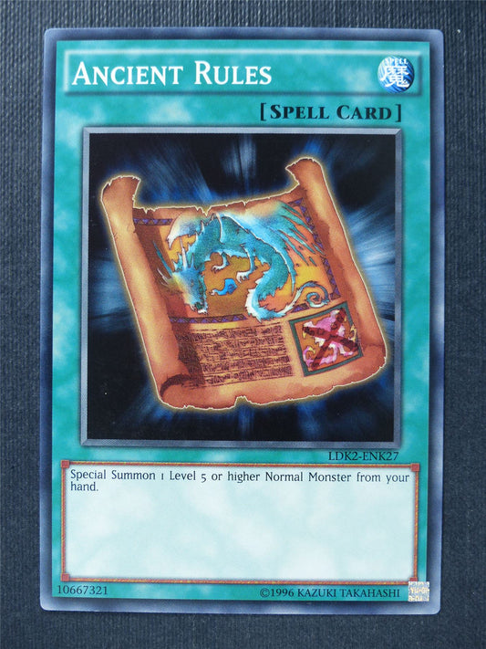 Ancient Rules LDK2 - Yugioh Card #3CI