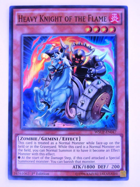 Yugioh Cards: HEAVY KNIGHT OF THE FLAME WSUP SUPER RARE # 2D11