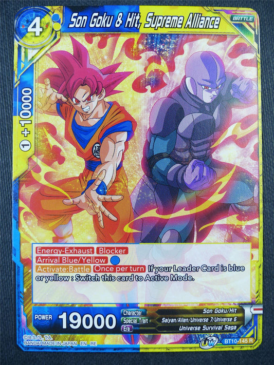 Son Goku & Hit Supreme Alliance BT10 R - Dragon Bal Super Card #927