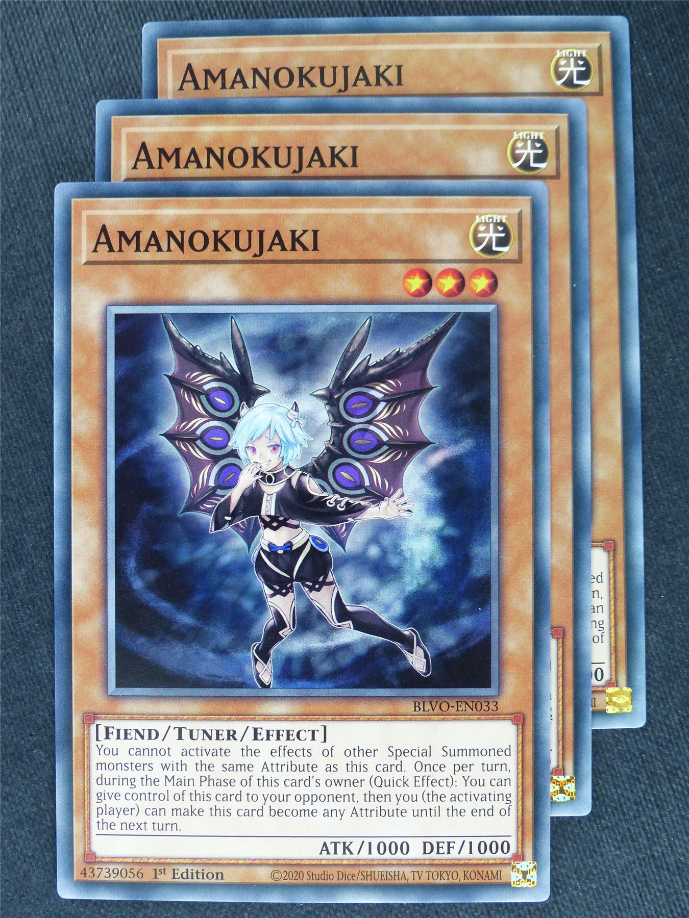 Amanokujaki x3 - Yugioh Cards #X9