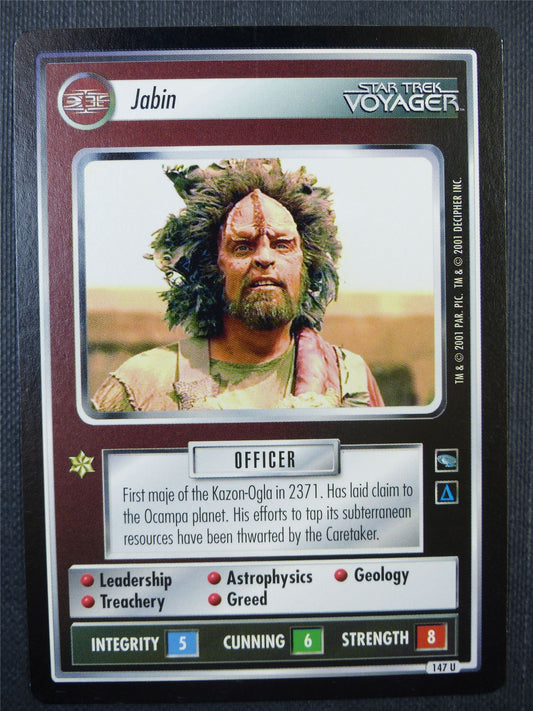 Jabin - Voyager - Star Trek Card #6OQ