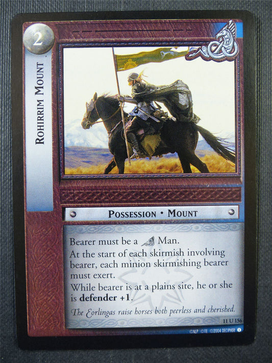 Rohirrim Mount 11 U 156 - LotR Card #76P