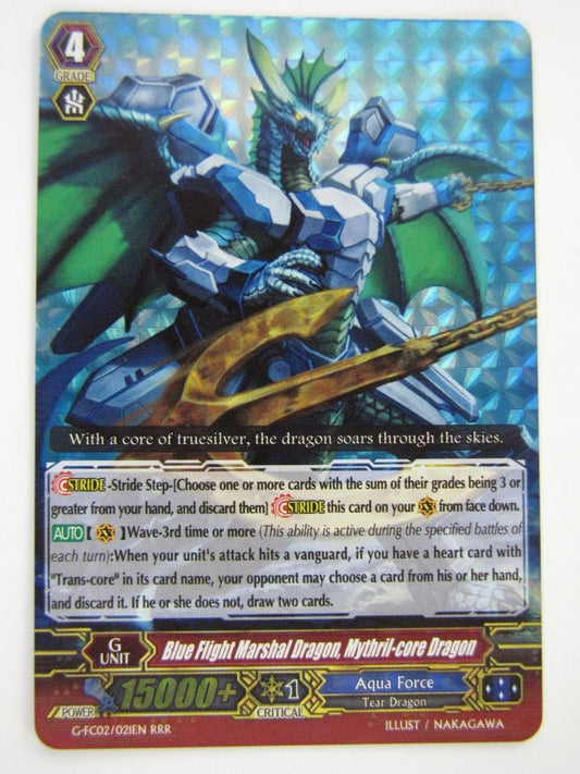 Vanguard Cards: BLUE FLIGHT MARSHAL DRAGON, MYTHRIL-CORE DRAGON G-FC02 # 7C31