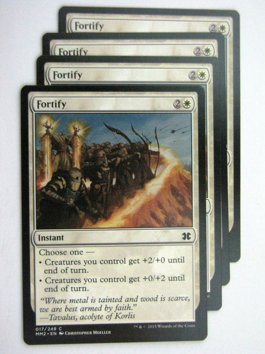 MTG MODERN MASTERS TWO: FORTIFY x4 # 28B76