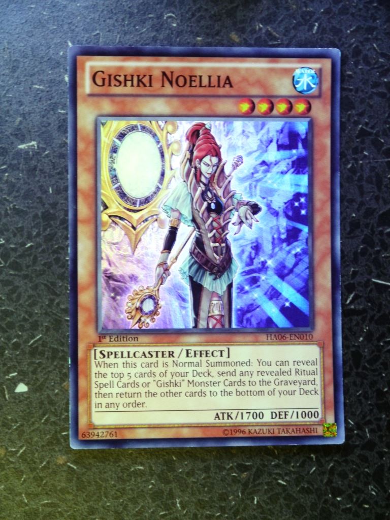 Yugioh Cards: GISHKI NOELLIA HA06  SUPER RARE # H98