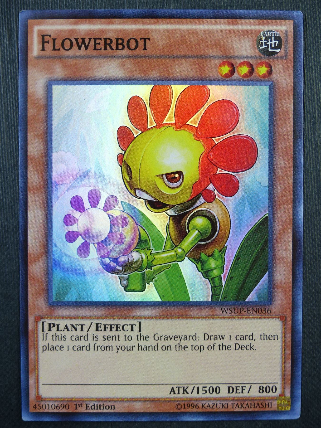 Flowerbot WSUP Super Rare - 1st ed Yugioh Card #9BR