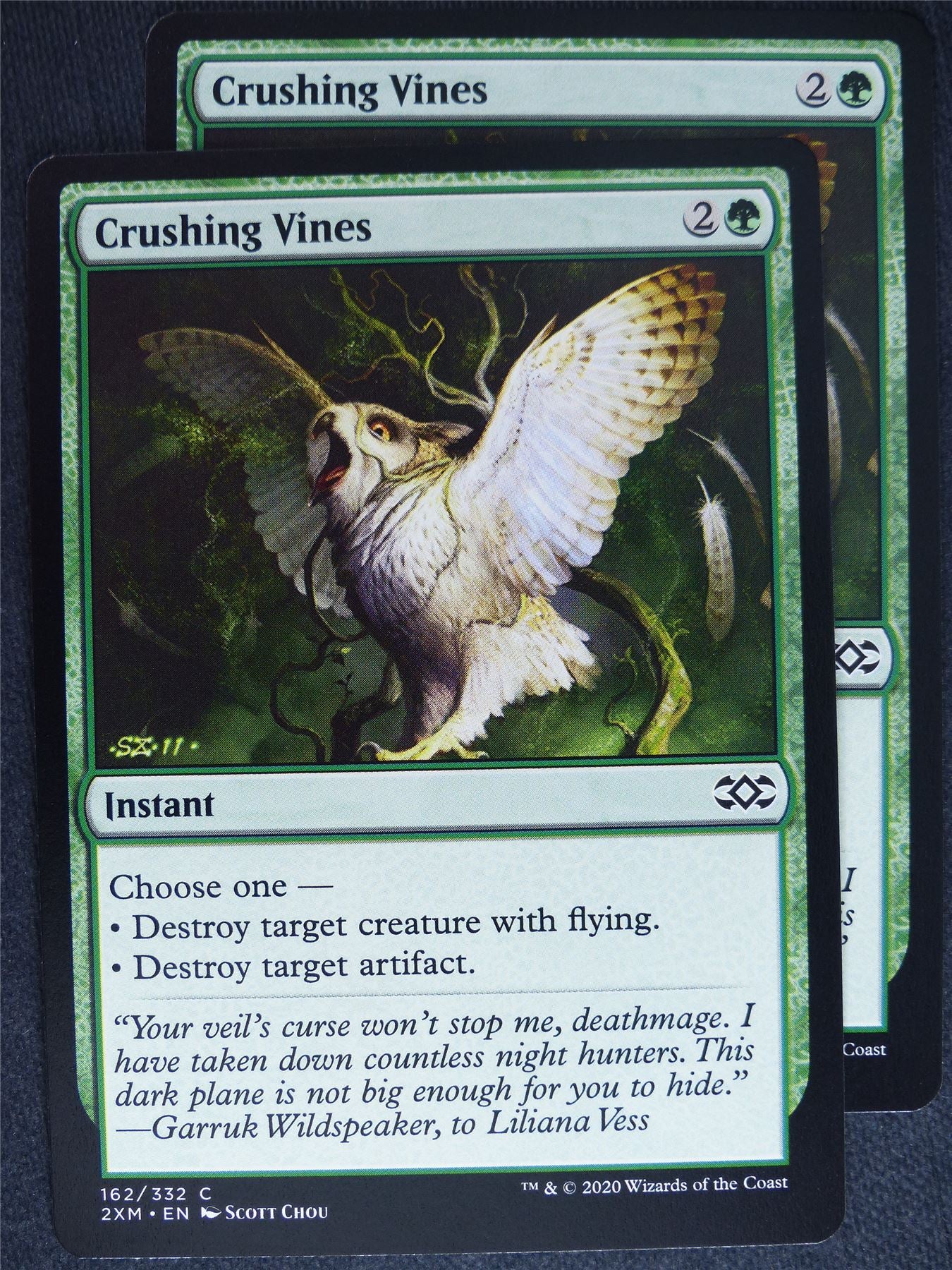 Crushing Vines x2 - Double Masters - Mtg Magic Cards #6S