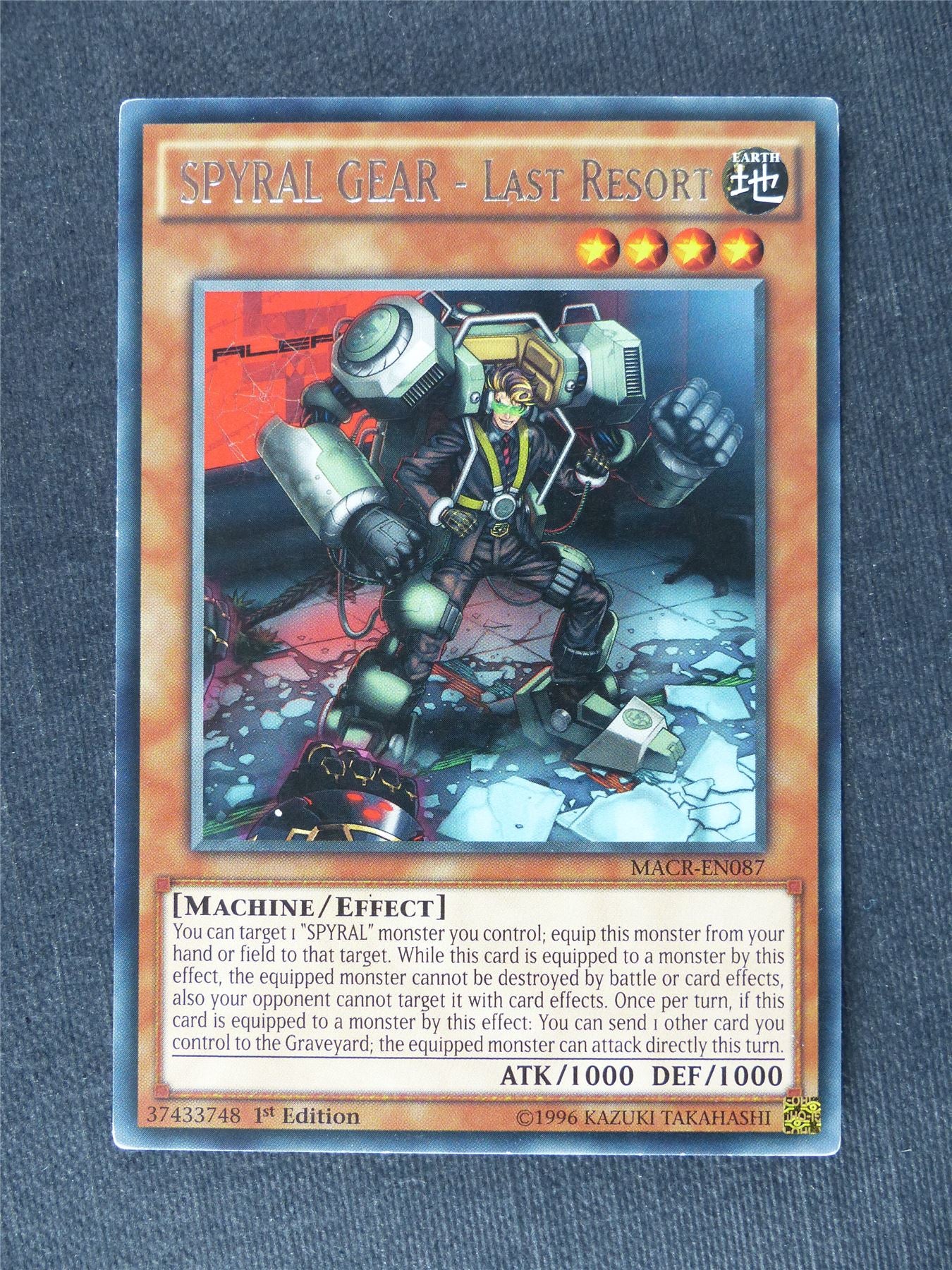 Spyral Gear - Last Resort MACR Rare - 1st ed - Yugioh Cards #TA