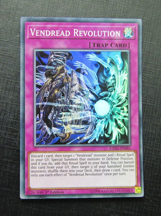 Vendread Revolution EXFO Super Rare - 1st ed - Yugioh Card # 8H63