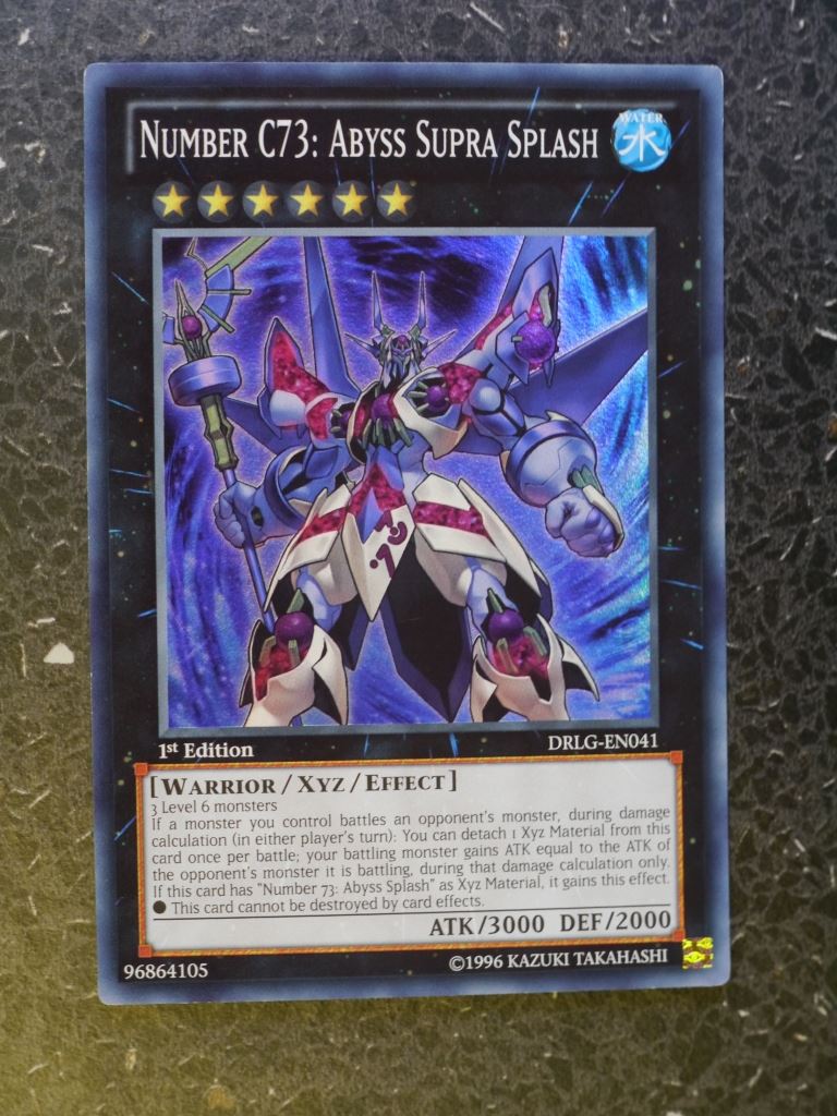 Yugioh Cards: NUMBER C73: ABYSS SUPRA SPLASH DRLG SUPER RARE # 3G23