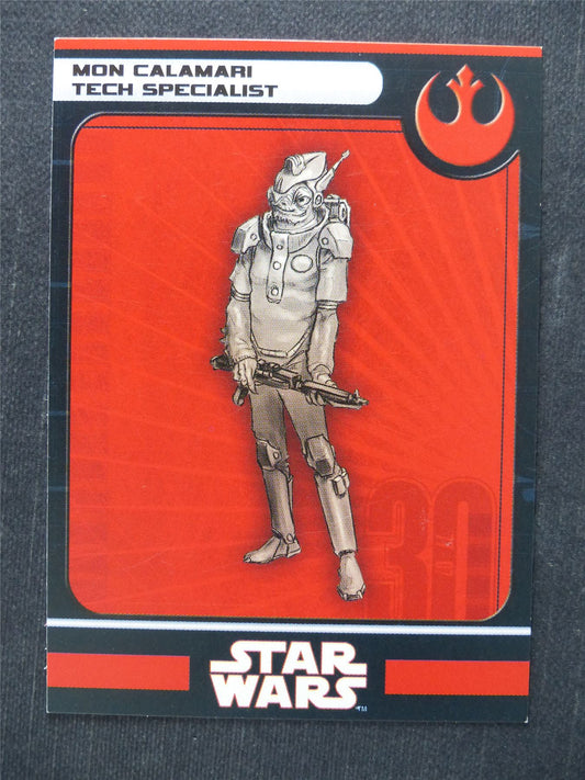 Mon Calamari Tech Specialist 14/60 - Star Wars Miniatures Spare Cards #AV