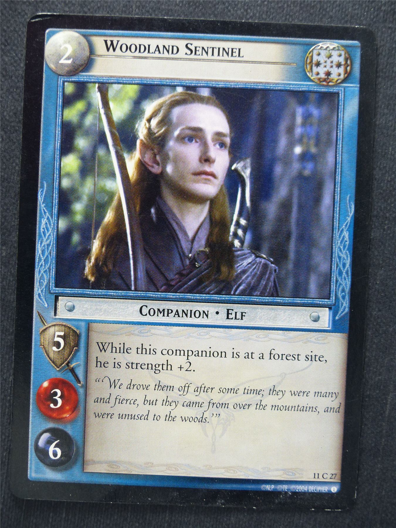 Woodland Sentinel 11 C 27 - LotR Cards #U7