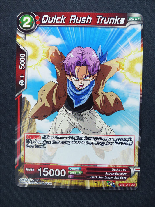 Quick Rush Trunks - Dragon Ball Super Cards #F5