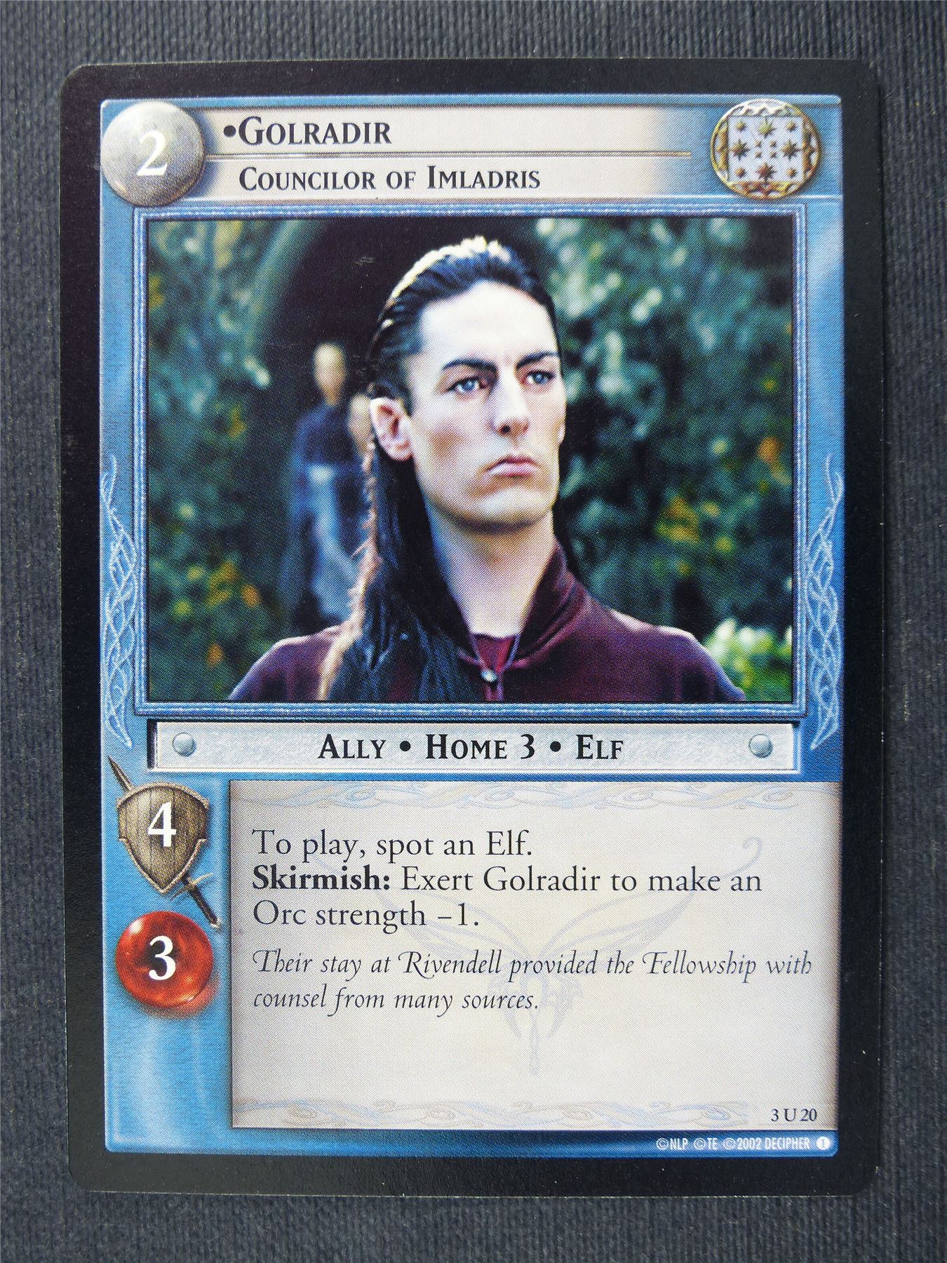 Golradir 3 U 20 - LotR Cards #2YW