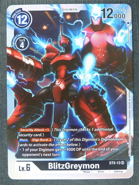 BlitzGreymon ST5-13 SR - Digimon Cards #187