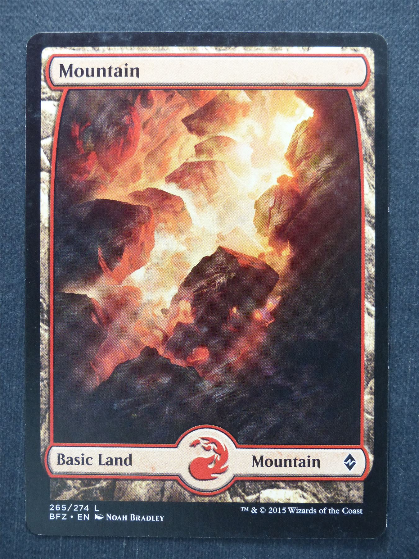 Mountain 265/274 Full Art - Mtg Magic Card #BR