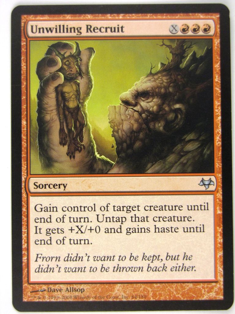 MTG Magic: The Gathering Cards: UNWILLING RECRUIT: EVE