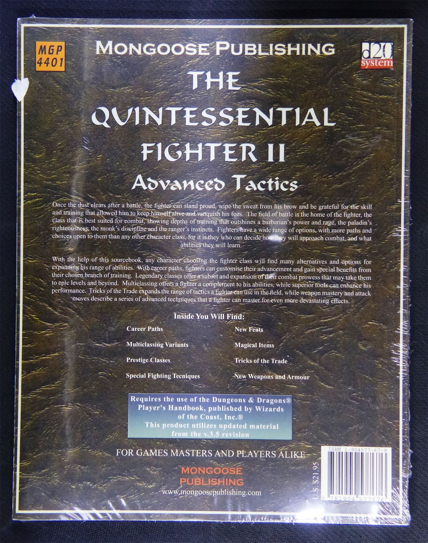 The Quintessential Fighter 2 - Advanced Tactics Book One - D20 System - Roleplay - RPG #15L