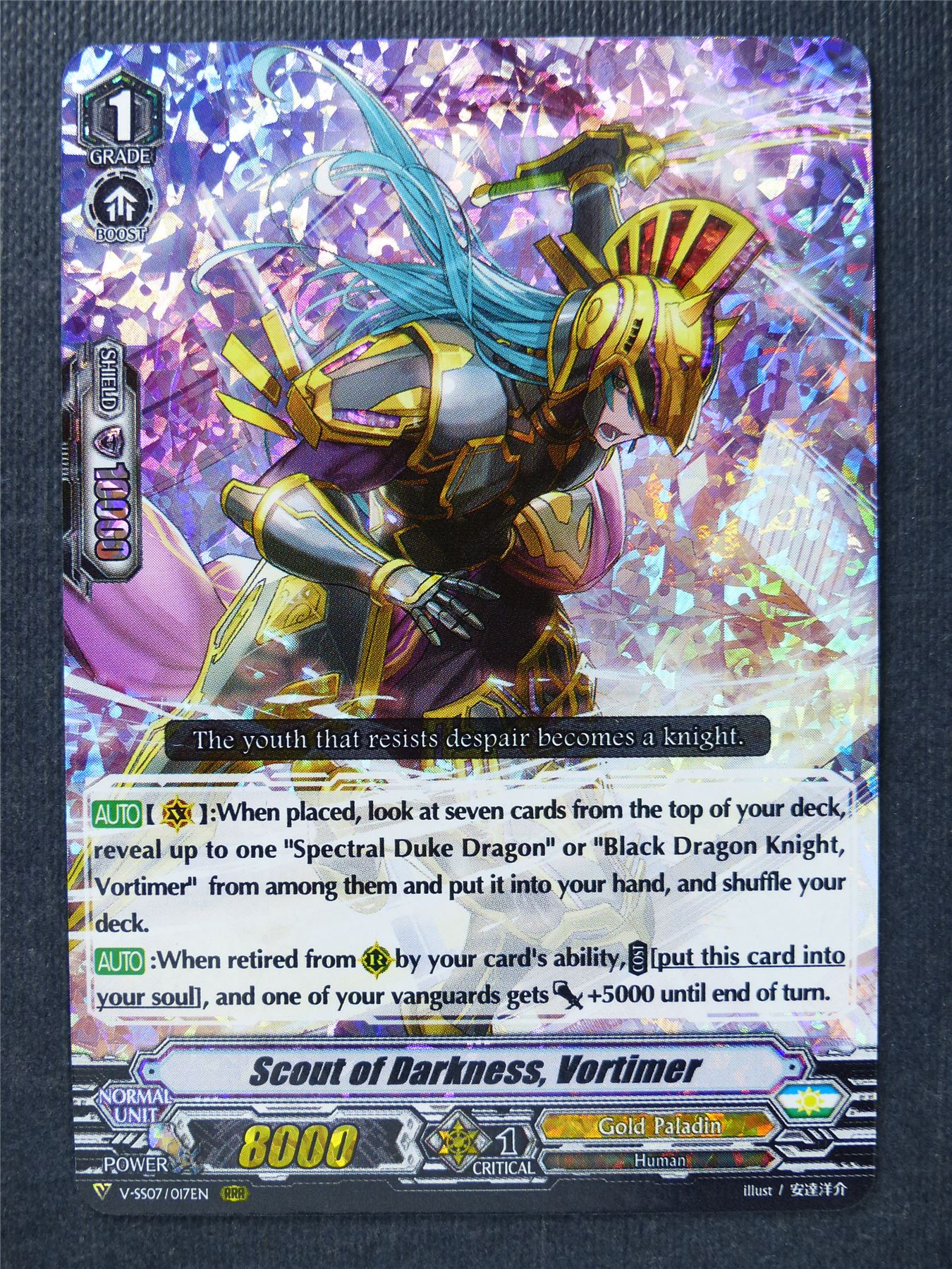 Scout of Darkness Vortimer V-SS07 RRR - Vanguard Cards #8I