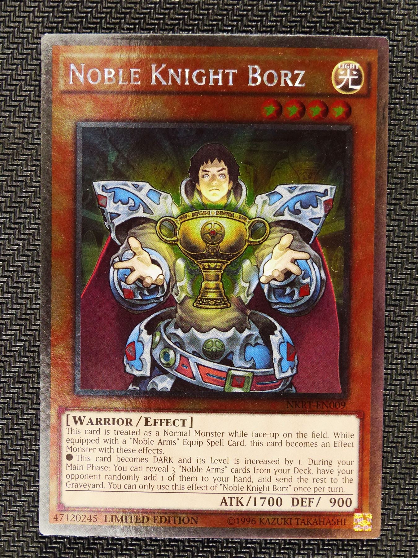 Noble Knight Borz - NKRT - Platinum Rare - Yugioh Card # 1B91