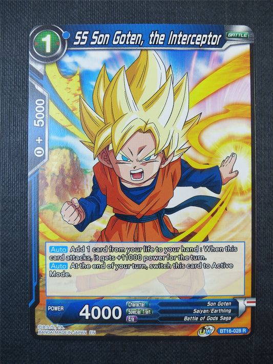 SS Son Goten the Interceptor R - Dragon Ball Super Card #1G