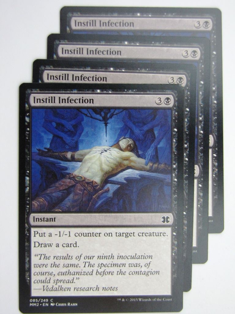 MTG MODERN MASTERS TWO: INSTILL INFECTION x4 # 28B25