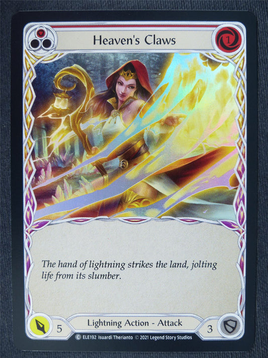 Heaven's Claws C Foil Red - 1st Ed Tales of Aria - Flesh and Blood