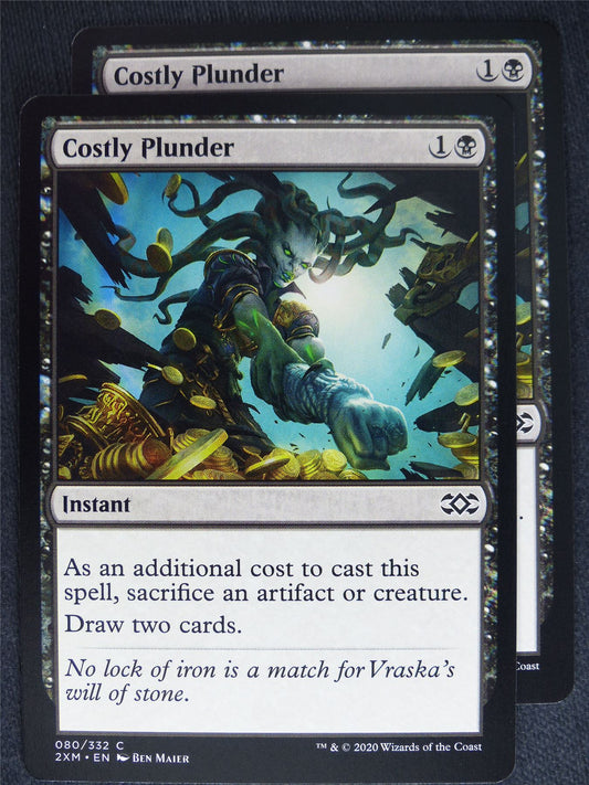 Costly Plunder x2 - Double Masters - Mtg Magic Cards #74