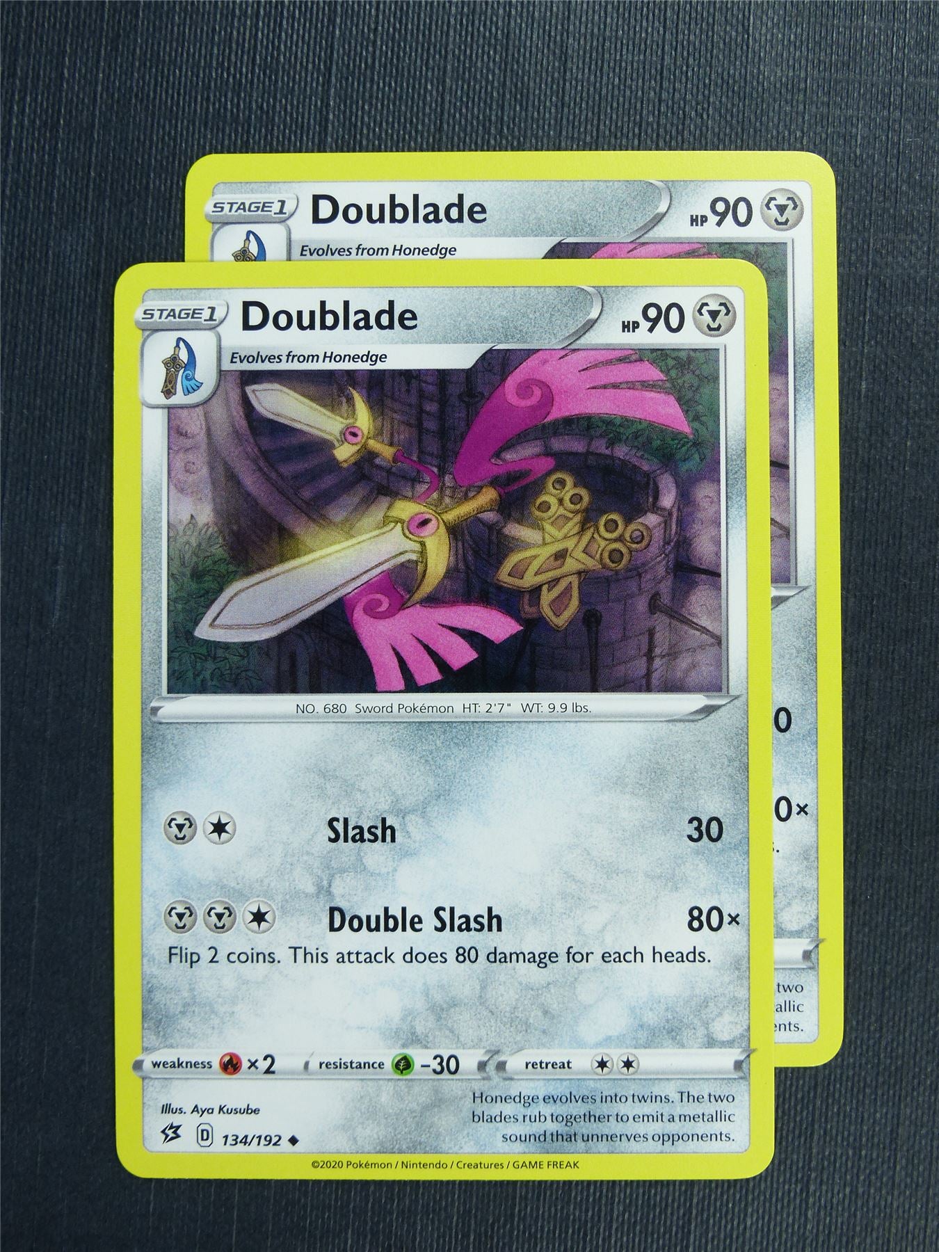 Doublade 134/192 x2 - RCL - Pokemon Card  #3KX