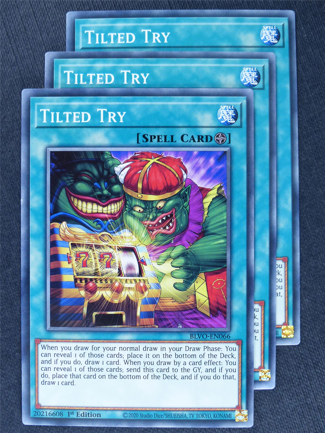 Tilted Try x3 - Yugioh Cards #XV