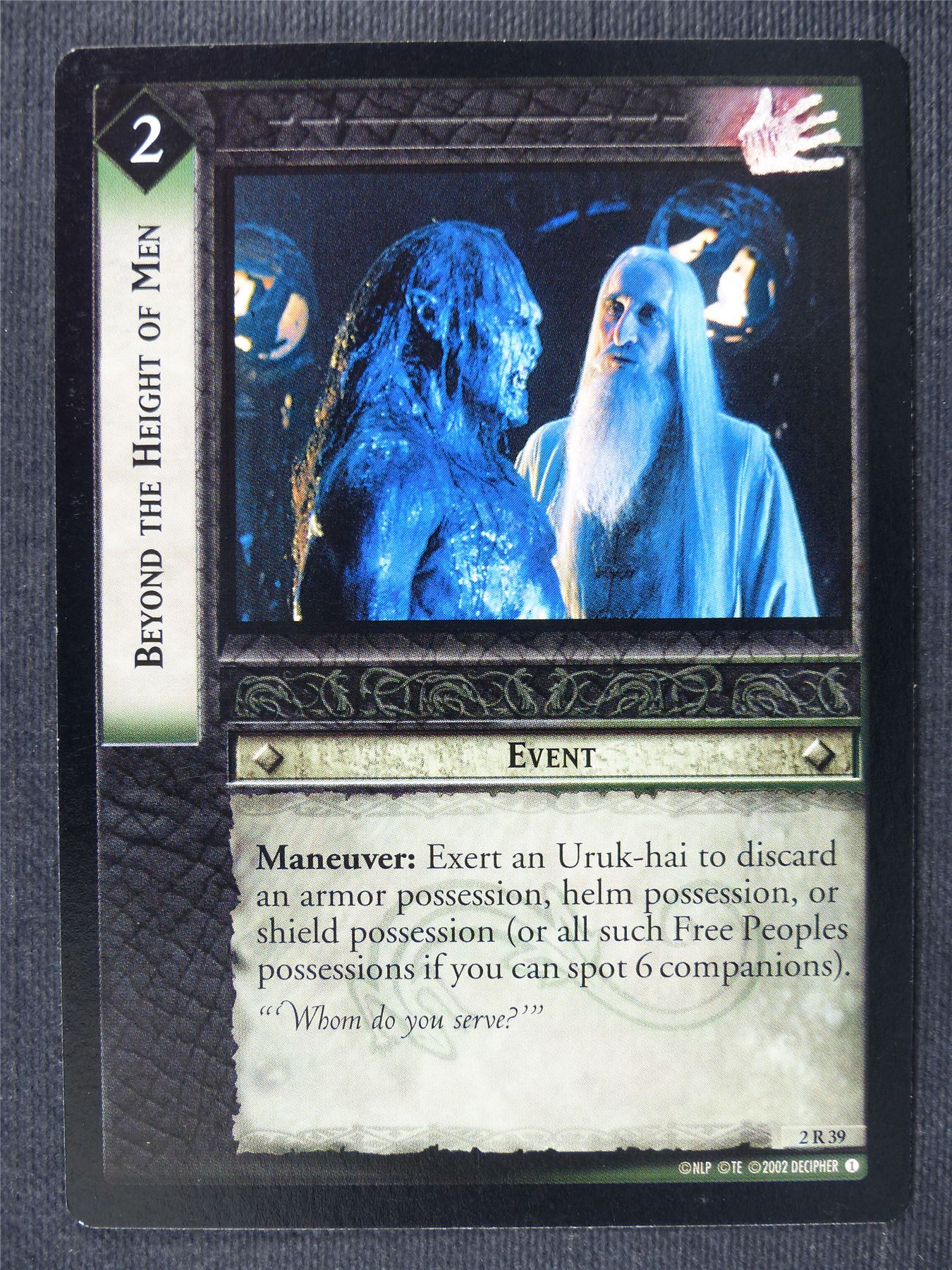 Beyond The Height of men 2 R 39 - LotrR Cards #3CF