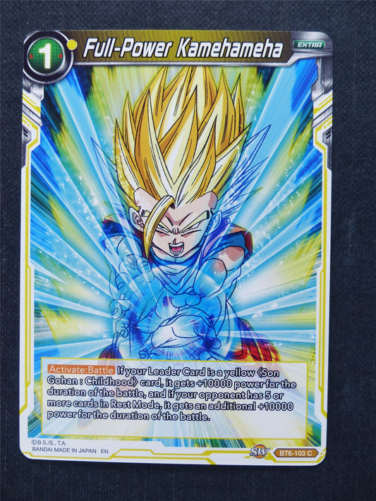 Full-Power Kamehameha - Dragon Ball Super Cards #81