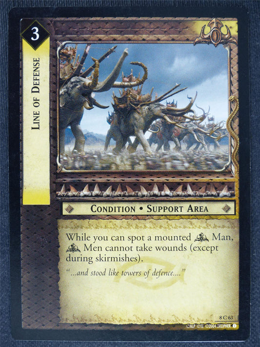 Line of Defense 8 C 63 - played - LotR Cards #G4