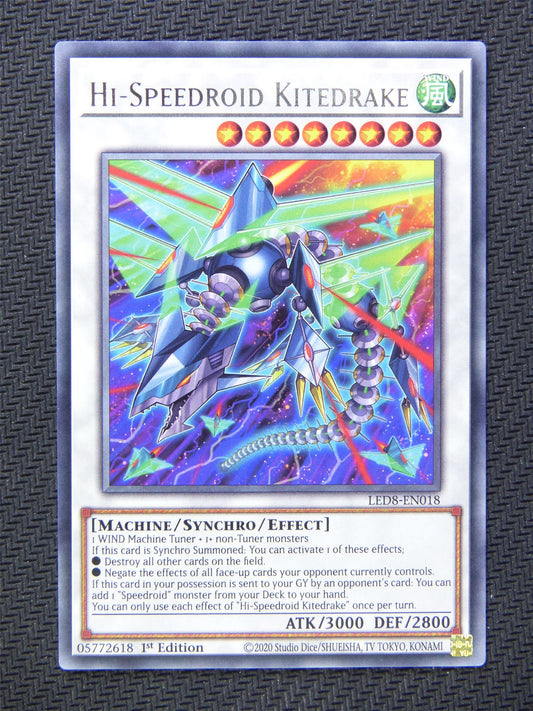 Hi Speedroid Kitedrake LED8 Rare - Yugioh Cards #5DW