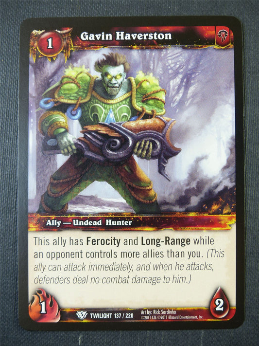 Gavin Haverston 137/220 - WoW Card #179